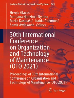 cover image of 30th International Conference on Organization and Technology of Maintenance (OTO 2021)
